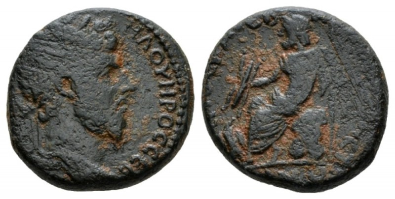 Corcyra, Corcyra Lucius Verus, 161-169 Bronze 161-169, Æ 22mm., 11.06g. Laureate...