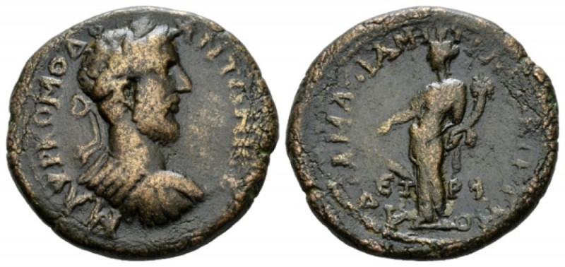 Pontus, Amasia Commodus, 177-192 Bronze 187-188 (year 1990), Æ 34.5mm., 21.56g. ...