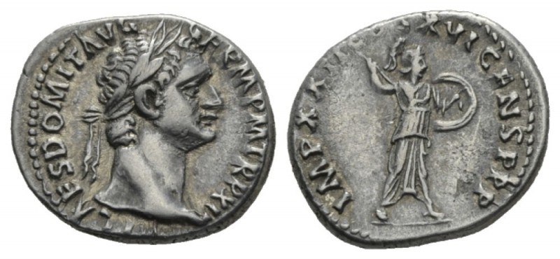 Domitian, 81-96 Denarius 95-96, AR 19mm., 3.48g. IMP CAES DOMIT AVG GERM PM TRP ...