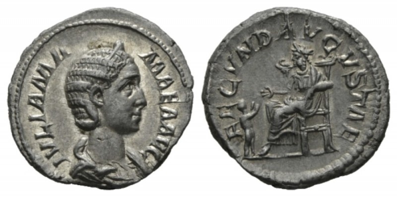 Julia Mamaea, mother of Severus Alexander Denarius 225, AR 19.5mm., 3.42g. IVLIA...