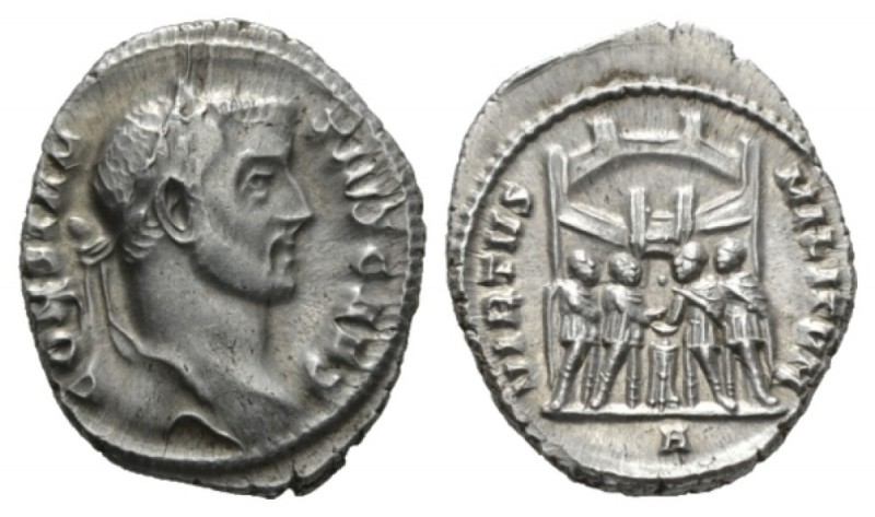 Constantius Chlorus Caesar, 293 – 305 Argenteus Rome 295-297, AR 17mm., 2.94g. C...