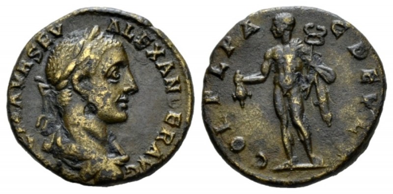 Thrace, Deultum Severus Alexander, 222-235 Bronze 222-235, Æ 23mm., 5.72g. Laure...