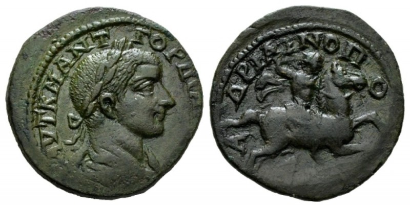 Thrace, Hadrianopolis Gordian III, 238-244 Bronze 238-244, Æ 27mm., 10.00g. Laur...