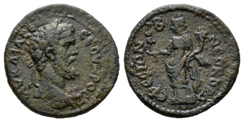 Ionia, Ephesus Septimius Severus, 193-211 Bronze 193-211, Æ 23mm., 6.43g. Laurea...