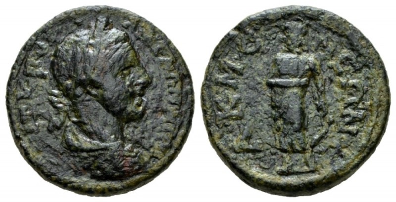 Phrygia, Acmoneia Gallienus, 253-268 Bronze 253-268, Æ 28mm., 17.71g. Laureate, ...