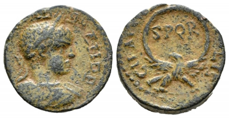 Judaea, Caesarea Marittima Severus Alexander, 222-235 Bronze 222-235, Æ 23mm., 9...