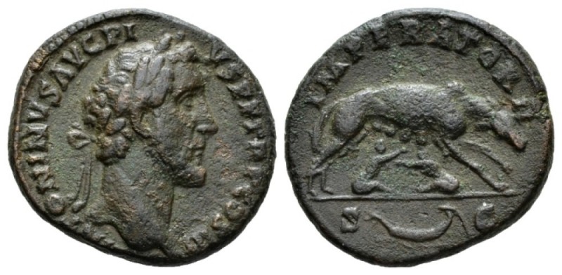 Antoninus Pius, 138-161 As 143-144, Æ 27.5mm., 11.42g. ANTONINVS AVG PI – VS P P...