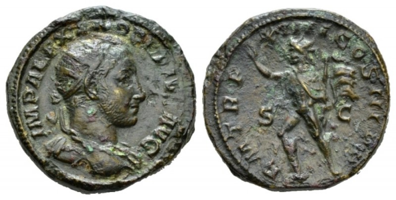 Severus Alexander, 222-235 Dupondius 235, Æ 26.5mm., 12.59g. IMP ALEXANDER PIVS ...