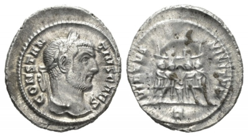 Constantius I as Caesar, 293-305 Argenteus Rome 295-297, AR 19mm., 3.24g. CONSTA...