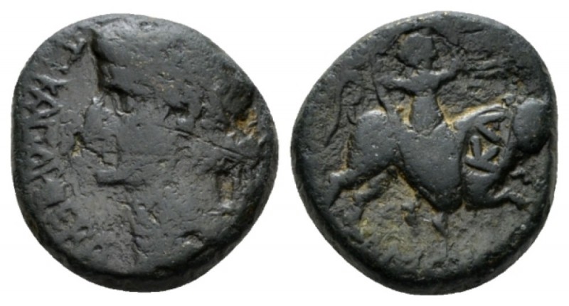 Macedonia, Amphipolis Tiberius, 14-37 Bronze 14-37, Æ 18mm., 7.88g. TI KAIΣAP ΣE...