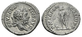 Septimius Severus, 193-211 Denarius 205, AR 20mm., 3.01g. SEVERVS PIVS AVG Laureate head r. Rev. P M TR P XIII COS III P P Jupiter standing l., holdin...