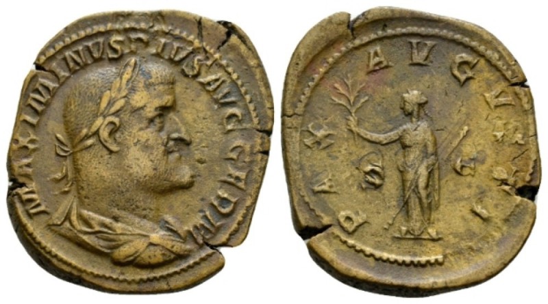 Maximinus I, 235-238 Sestertius 236-237, Æ 31.5mm., 26.28g. MAXIMINVS PIVS AVG G...