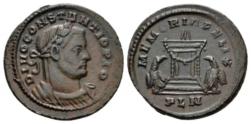 Divus Constantius I Follis Londinium after 306, Æ 26.5mm., 7.13g. DIVO CONSTANTI...