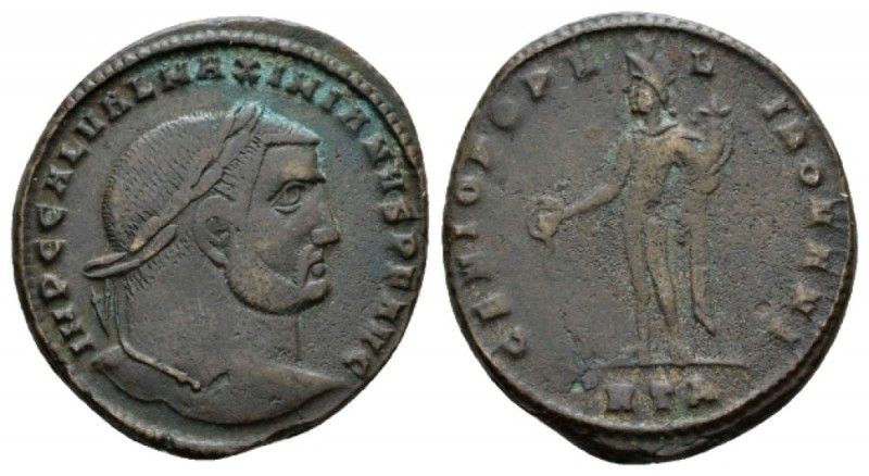 Galerius Maximianus, 305-311 Follis Heraclea 305-306, Æ 27mm., 10.68g. IMP C GAL...