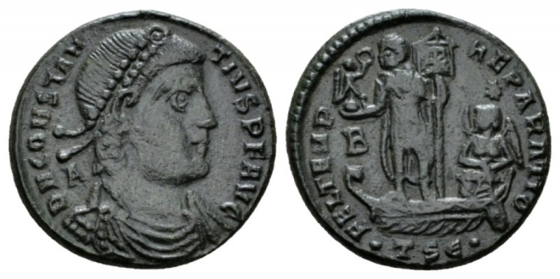 Constantius II, 337-361 Maiorina Thessalonica 350, Æ 22.5mm., 5.25g. DN CONSTANT...