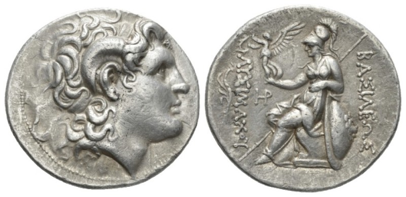 Kingdom of Thrace, Lysimachos, 323-281 Lamspakos Tetradrachm 297-281, AR 30.5mm....