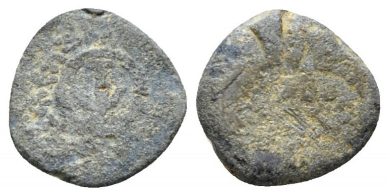 Judaea, Alexander Jannaeus, 104–76 BC Jerusalem Prutah circa 104-76, Æ 15mm., 3....