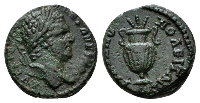 Thrace, Hadrianopolis Caracalla, 198-217 Bronze 198-217, Æ 16mm., 3.75g. Laureat...