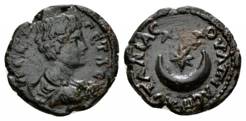 Thrace, Pautalia Geta, 209-212 Bronze 209-212, Æ 19.5mm., 3.99g. Draped and cuir...