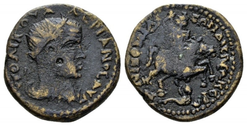 Bithynia, Nicomedia Valerian I, 253-260 Bronze 253-260, Æ 24.5mm., 9.06g. Radiat...