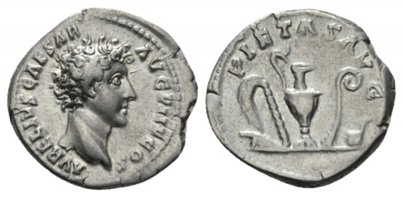 Marcus Aurelius as Caesar, 139-161 Denarius 140-144, AR 20mm., 3.31g. AVRELIVS C...