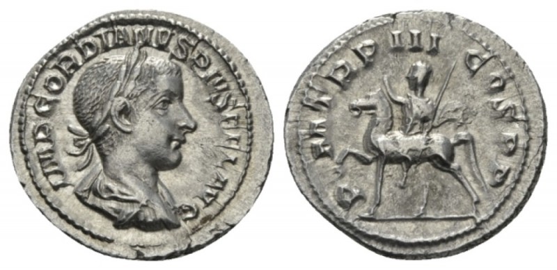 Gordian III, 238-244 Denarius 240, AR 21mm., 2.85g. IMP GORDIANVS PIVS FEL AVG L...