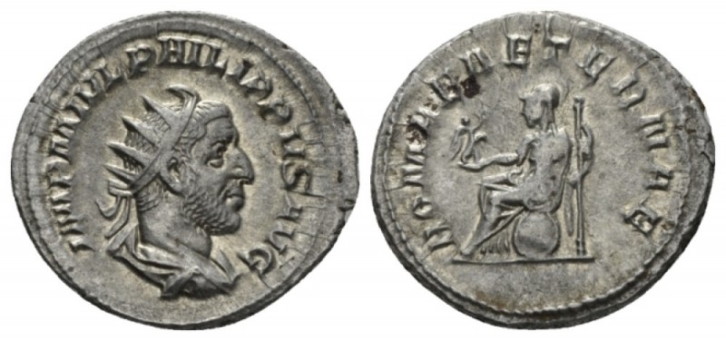 Philip I, 244-249 Antoninianus 246-247, AR 24mm., 3.80g. IMP M IVL PHILIPPVS AVG...