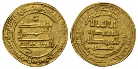 Abbasid, al-Mu'tamid (256-279h) 870-892 Dinar 870-892, AV 22mm., 4.24g. Bernardi 179Hn.

Good Very Fine.

Ex I. Vecchi sale 5, 1997, 1257.