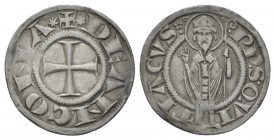 Ancona, Republic, XIII-XIV Sec. Grosso Agontano XIII-XIV cent., AR 21.5mm., 2.36g. Cross. Rev. S. Ciriaco. CNI 20. Biaggi 34

Toned. Good Very Fine.