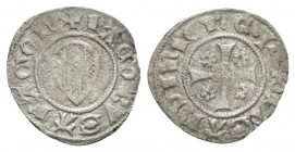 Bonaria (Cagliari), Giacomo II d'Aragona, 1323-1327 Alfonsino 1323-1327, billon 15.5mm., 0.54g. MIR 5. Piras 64.

Very rare. Very Fine.

 

In a...