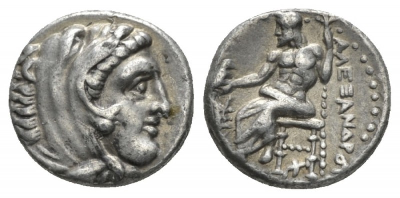 Kingdom of Macedon, Alexander III, 336-323 Sardes Drachm circa 334-323, AR 15.5m...