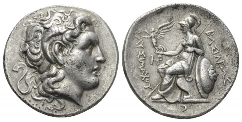 Kingdom of Thrace, Lysimachus 323 – 281 Lampsacus Tetradrachm circa 299-296, AR ...