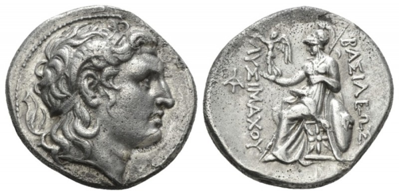 Kingdom of Thrace, Lysimachus 323 – 281 Alexandria Troas Tetradrachm circa 297-2...