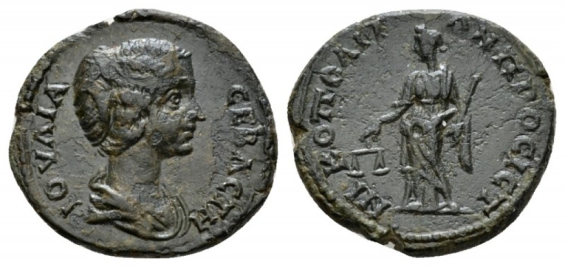 Moesia, Nicopolis ad Istrum Julia Domna, wife of Septimius Severus Bronze 193-21...