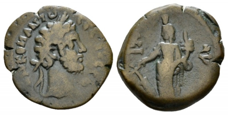 Egypt, Alexandria Commodus, 177-192 Diobol 184-185 (year 25), Æ 23.5mm., 7.14g. ...