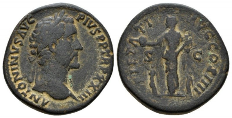 Antoninus Pius, 138-161 Sestertius 159-160, Æ 32mm., 25.32g. ANTONINVS AVG PIVS ...