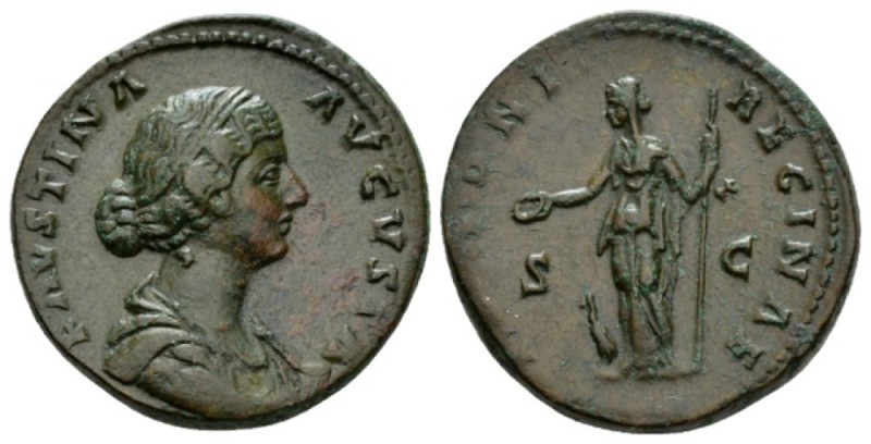 Faustina junior, daughter of Antoninus Pius and wife of Marcus Aurelius Sesterti...