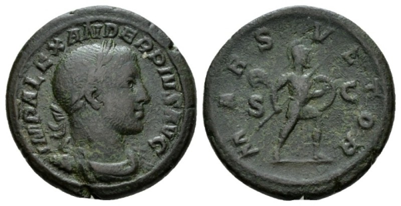 Severus Alexander, 222-235 As 231-235, Æ 26.5mm., 10.89g. IMP ALEXANDER PIVS AVG...