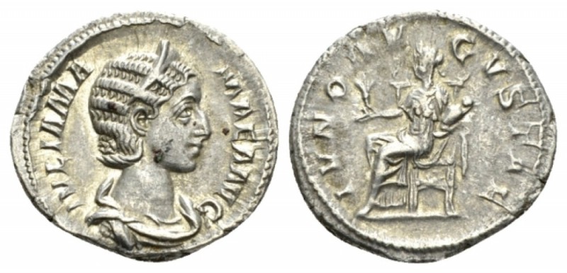 Julia Mamaea, mother of Severus Alexander Denarius 231, AR 20mm., 2.78g. Diademe...