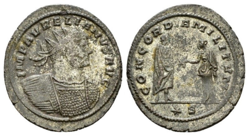 Aurelian, 270-275 Antoninianus Siscia 272-274, Æ 23.5mm., 3.57g. Radiate and cui...