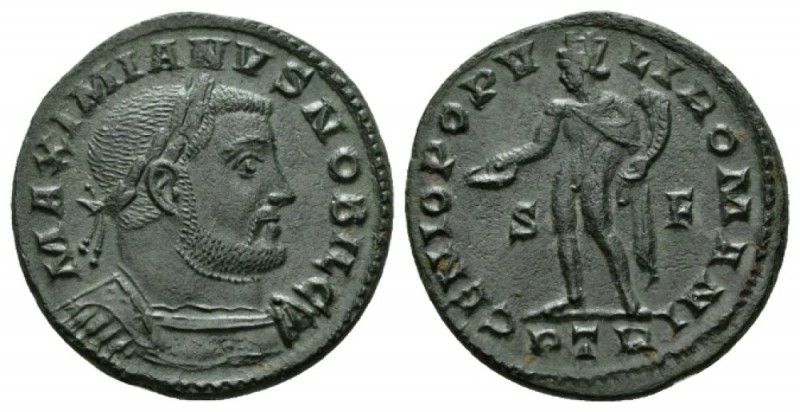 Galerius Maximianus as Caesar, 293-305 Follis Treveri circa 303-305, Æ 27.5mm., ...