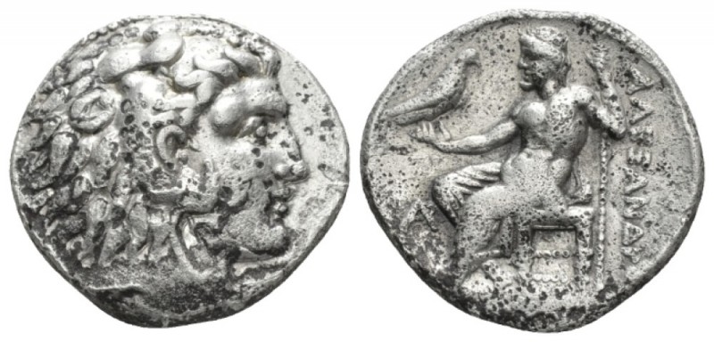 Kingdom of Macedon, Byblos Tetradrachm circa 330-320, AR 27mm., 17.04g. Head of ...