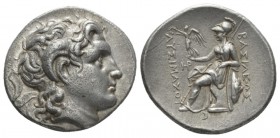 Kingdom of Thrace, Lysimachos, 305-281 Lampsacus (Mysia) Tetradrachm circa 297-281, AR 28mm., 16.78g. Diademed head of the deified Alexander r., with ...