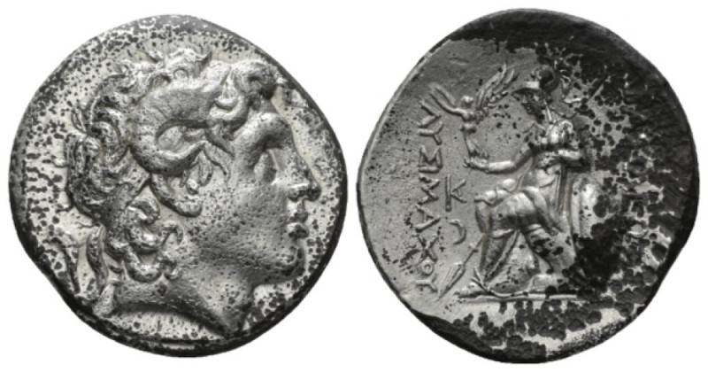 Kingdom of Thrace, Lysimachos, 305-281 Lampsacus (Mysia) Tetradrachm circa 297-2...