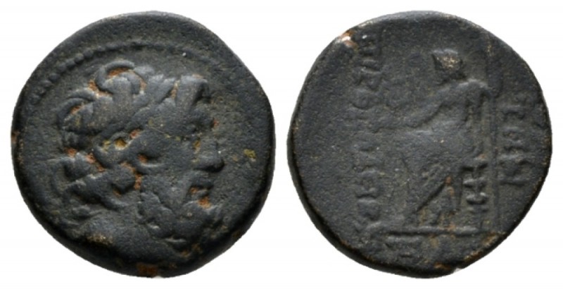 Syria, Antioch Bronze circa 41-40, Æ 18.5mm., 7.28g. Laureate head of Zeus r. Re...