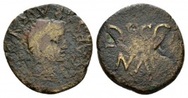 Hispania, Osicerda Tiberius, 14-37 Semis 14-37, Æ 20mm., 4.36g. Laureate head r. Rev. Legend. Burgos 1960. RPC 469. .

Rare. Fine.

 

In additi...