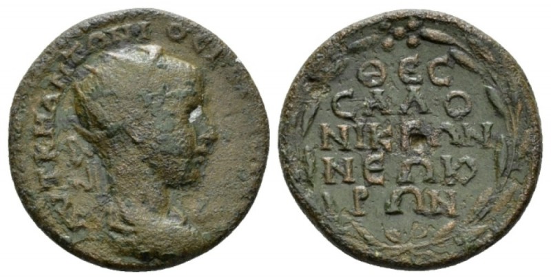 Macedonia, Thessalonica Gordian III, 238-244 Bronze 238-244, Æ 24mm., 9.32g. Rad...