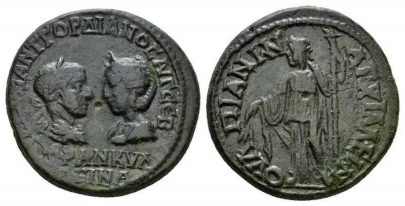 Thrace, Anchialus Gordian III, 238-244 Bronze 238-244, Æ 26.5mm., 12.85g. Facing...