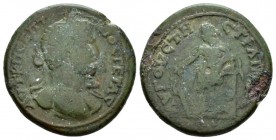 Thrace, Augusta Traiana Geta, 209-212 Bronze 198-217, Æ 30.5mm., 16.71g. Laureate and draped bust r. Rev. Hera leaning on column ans sacrificing with ...