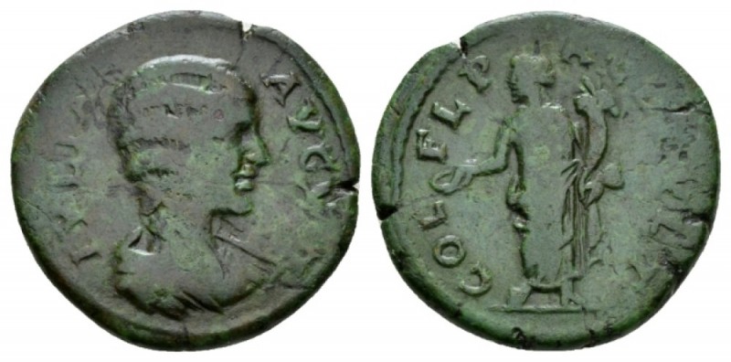 Thrace, Deultum Julia Domna, wife of Septimius Severus Bronze 193-211, Æ 25.5mm....